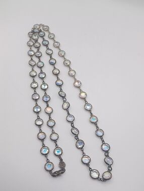 Austrian Crystal Station Long Necklace